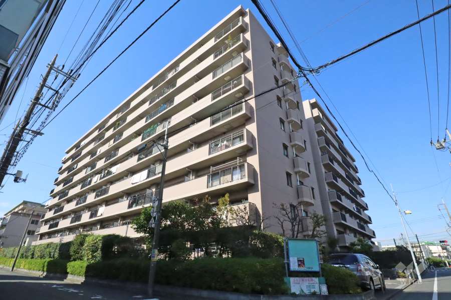 アルカサル多摩川の外観（南東側から）