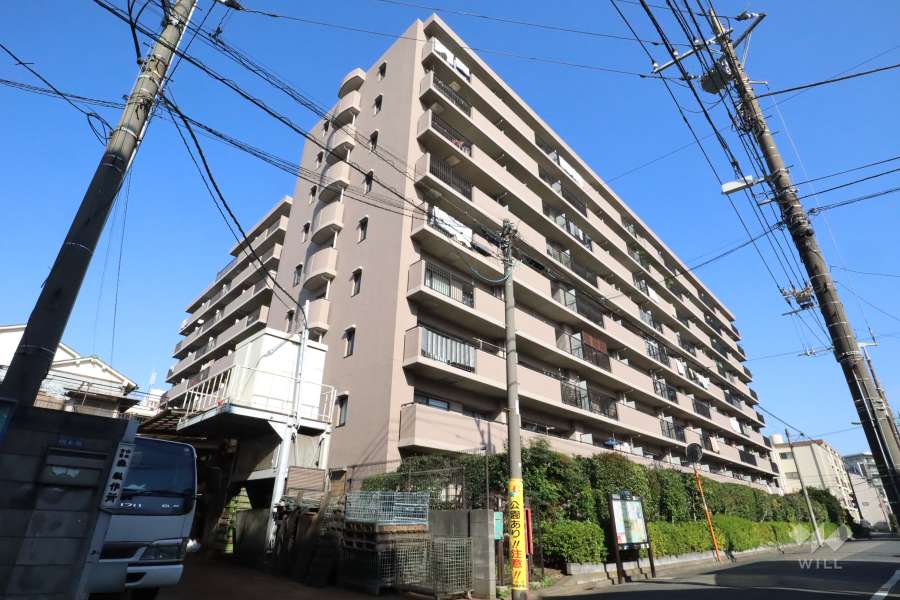 アルカサル多摩川の外観（南西側から）