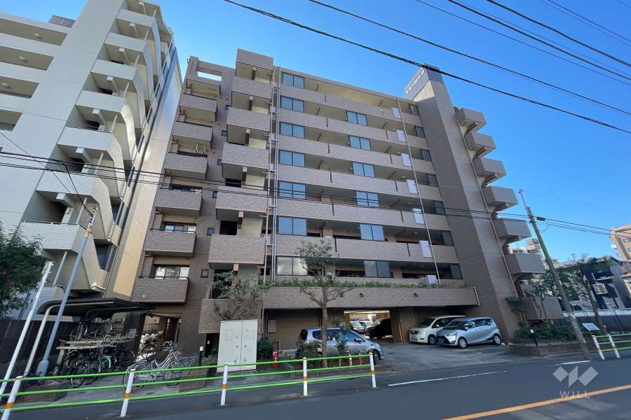 グランイーグル多摩川緑地７の外観（北東側から）