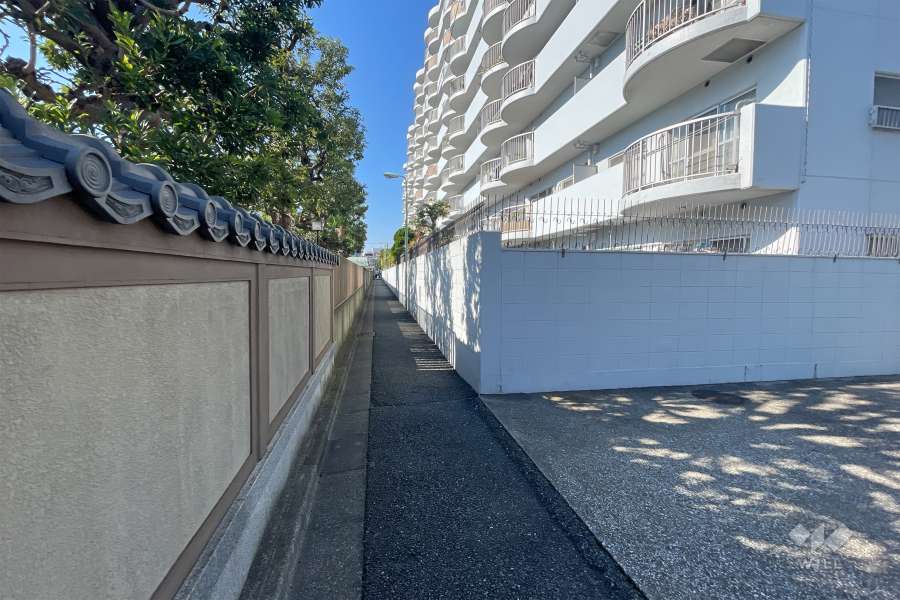 敷地南側の前面道路