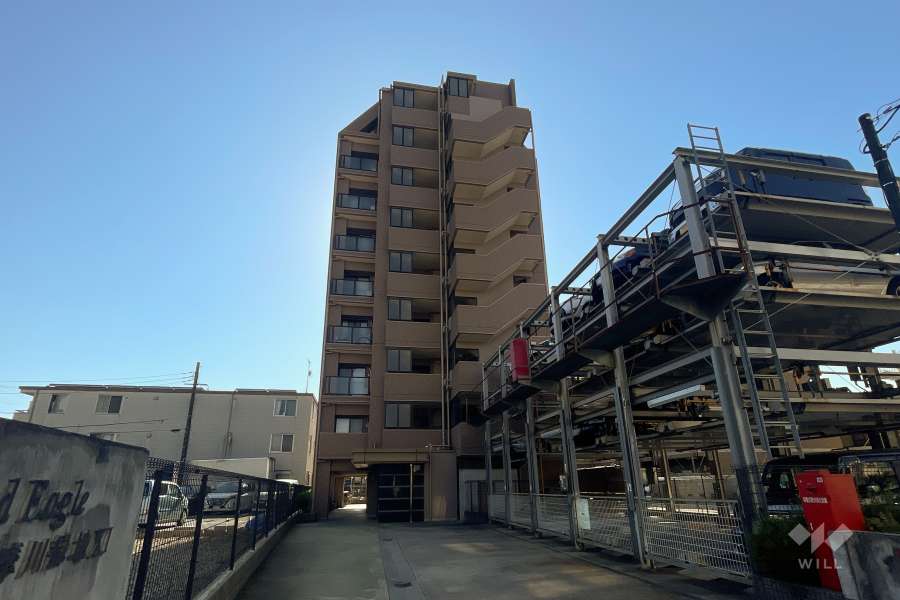 グランイーグル多摩川緑地11の外観（北東側から）