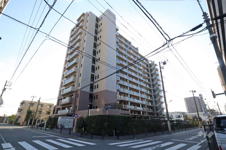 グランイーグル多摩川スカイガーデンの外観（北東側から）