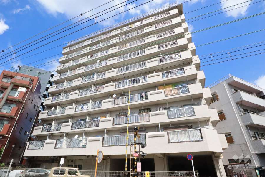 ニックハイム武蔵新田の外観(南東側から)