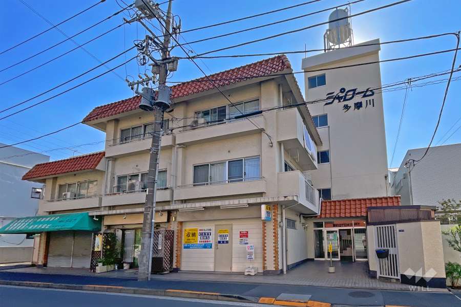 シャローム多摩川の外観（北西側から）