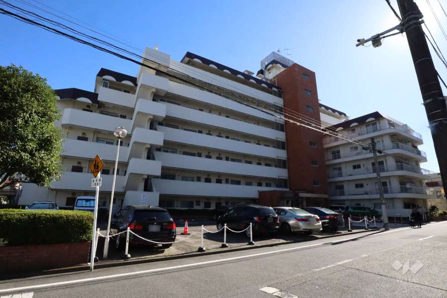 ニュー矢口フラワーマンションの外観(北西側から)