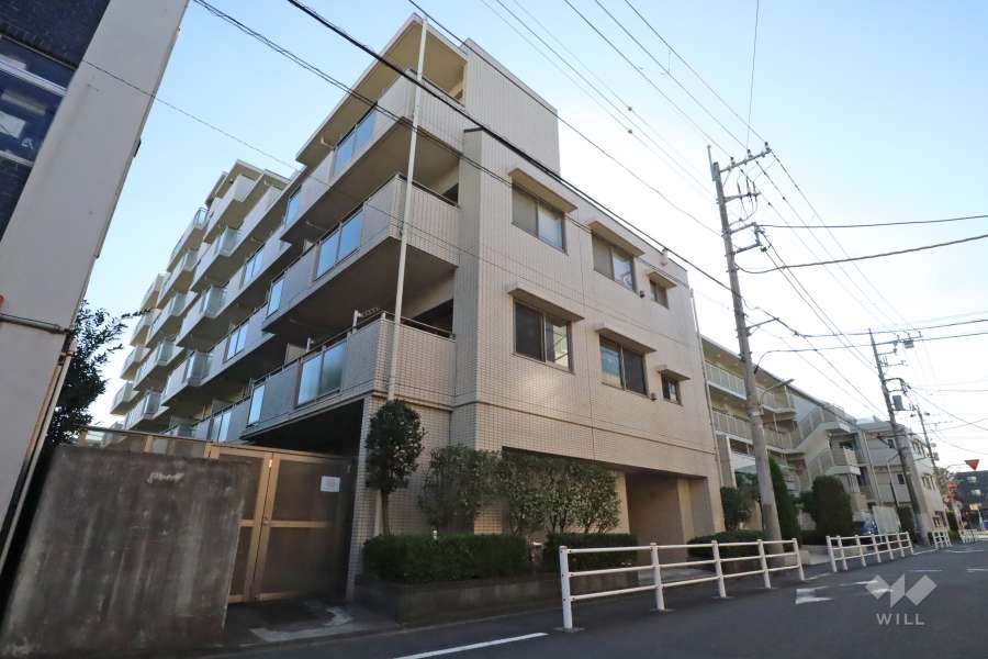 クリオ多摩川ラ・モードの外観(北東側から)