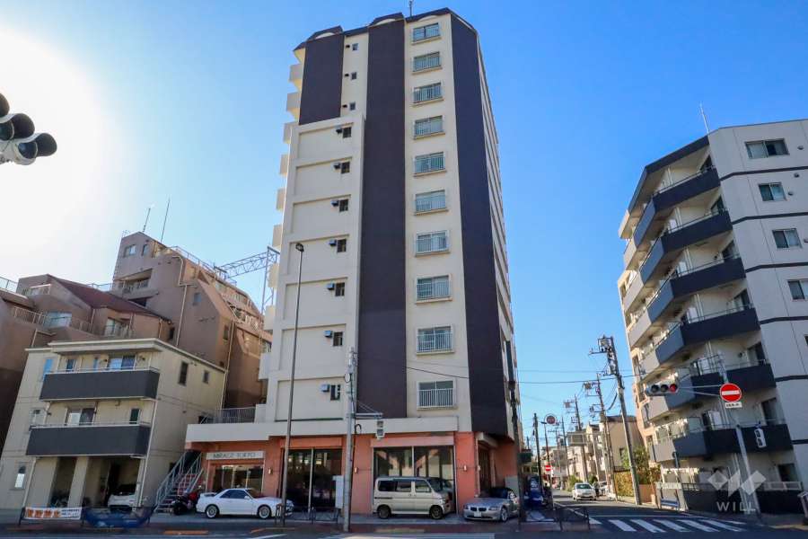 矢口フラワーマンションの外観(北東側から)