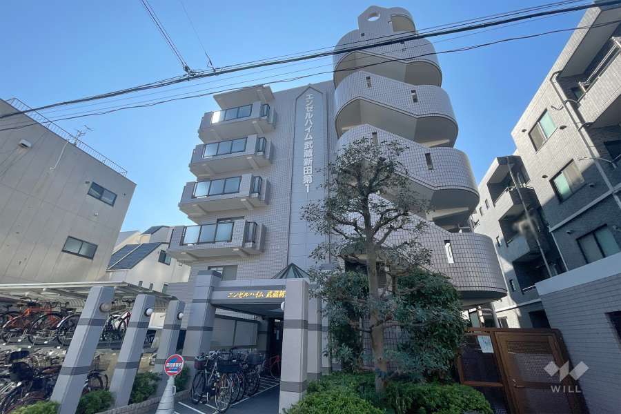 エンゼルハイム武蔵新田第１の外観（北側から）　