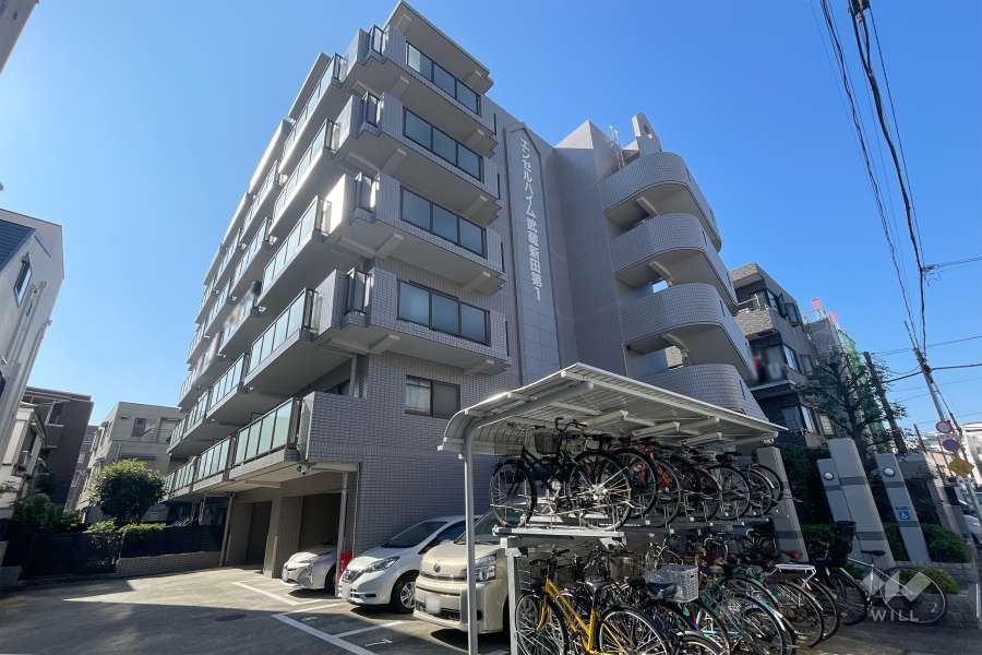 エンゼルハイム武蔵新田第１の外観（北東側から）　