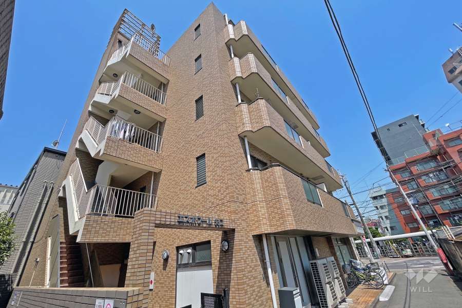 エスポワール矢口の外観（南西側から）