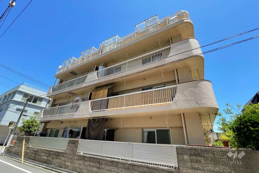 矢口マイコーポの外観（南西側から）