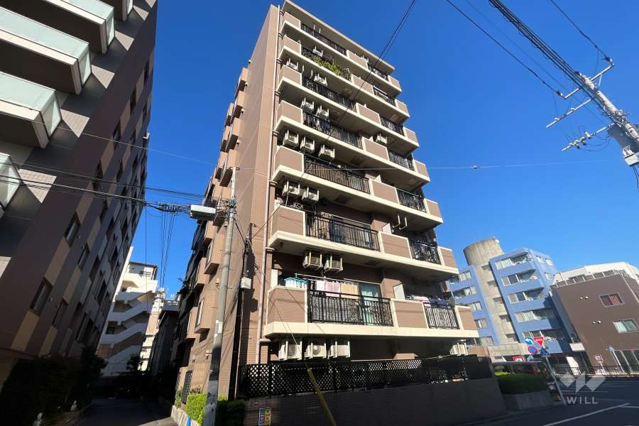 マイキャッスル多摩川３の外観（南西側から）