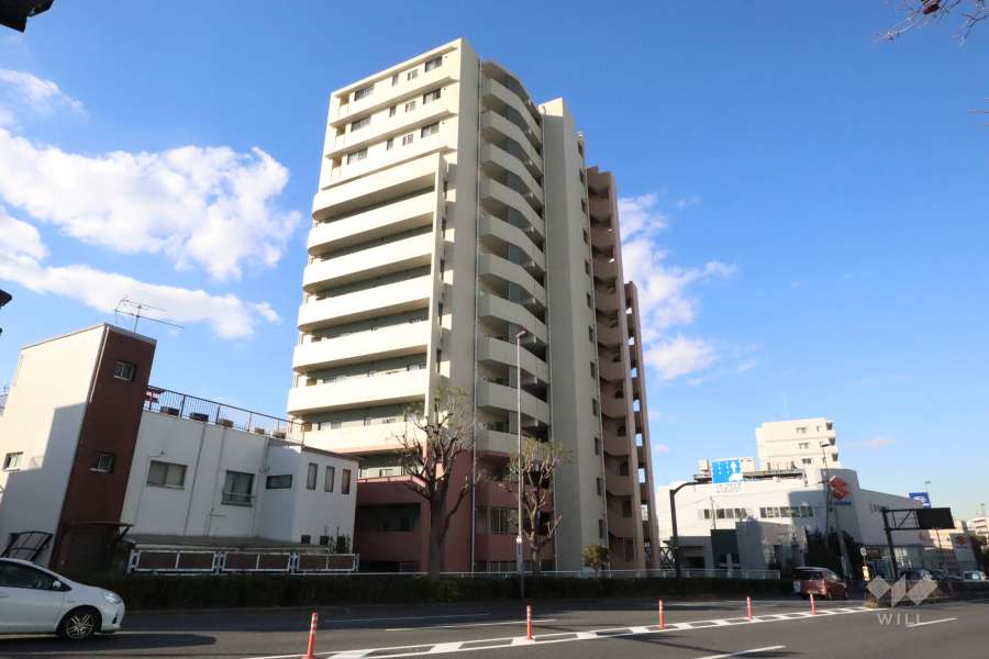 ジェイパーク多摩川リバージュの外観(南東側から)