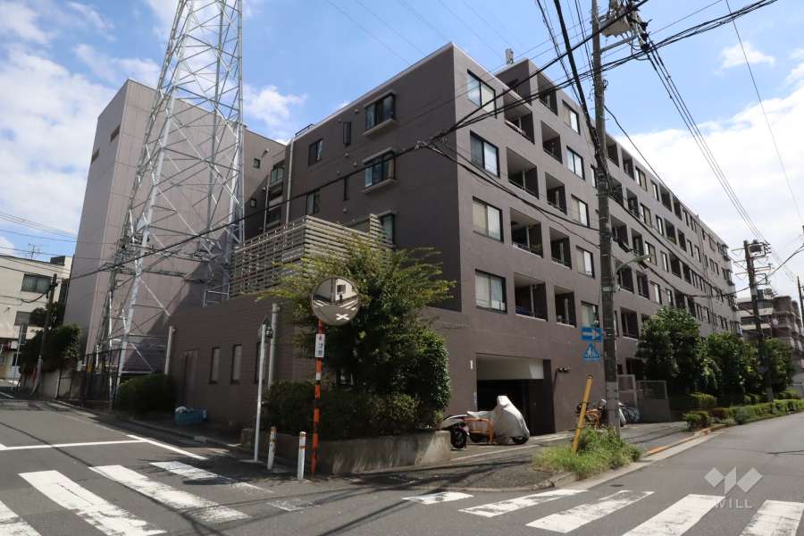 東急ドエルアルス矢口の外観(北西側から)