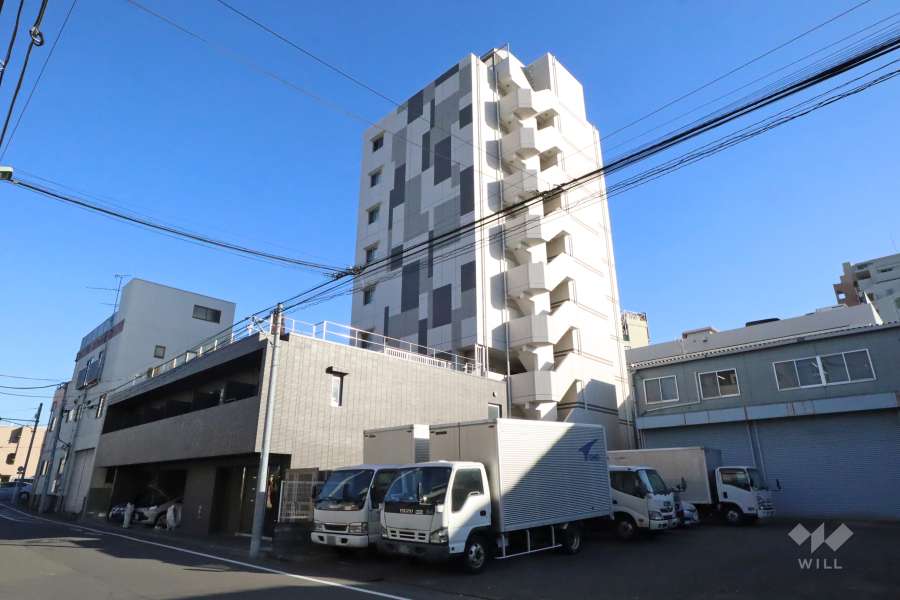 ステージグランデ多摩川の外観(北西側から)