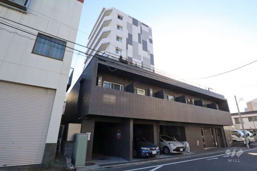 ステージグランデ多摩川の外観(北東側から)
