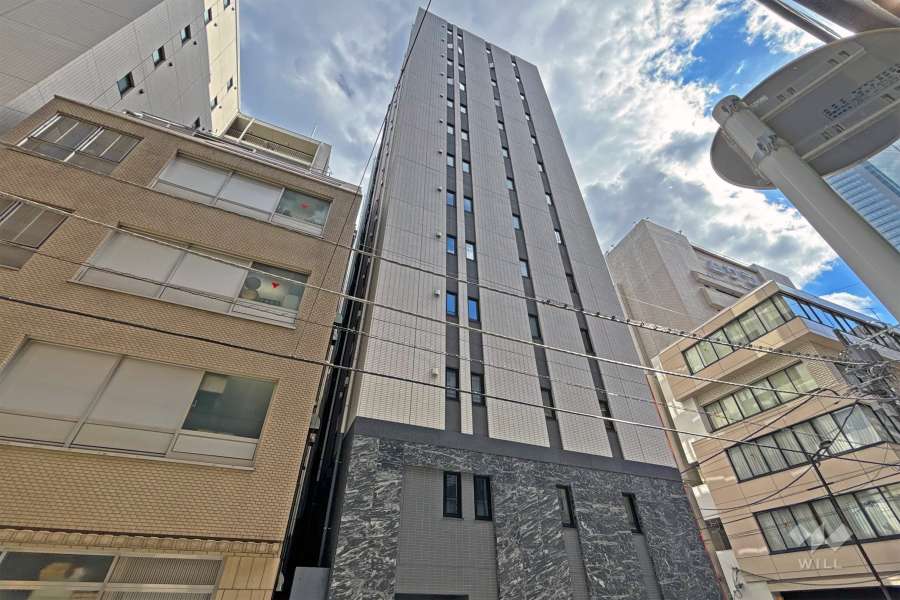 ピアース銀座８丁目の外観（北側から）