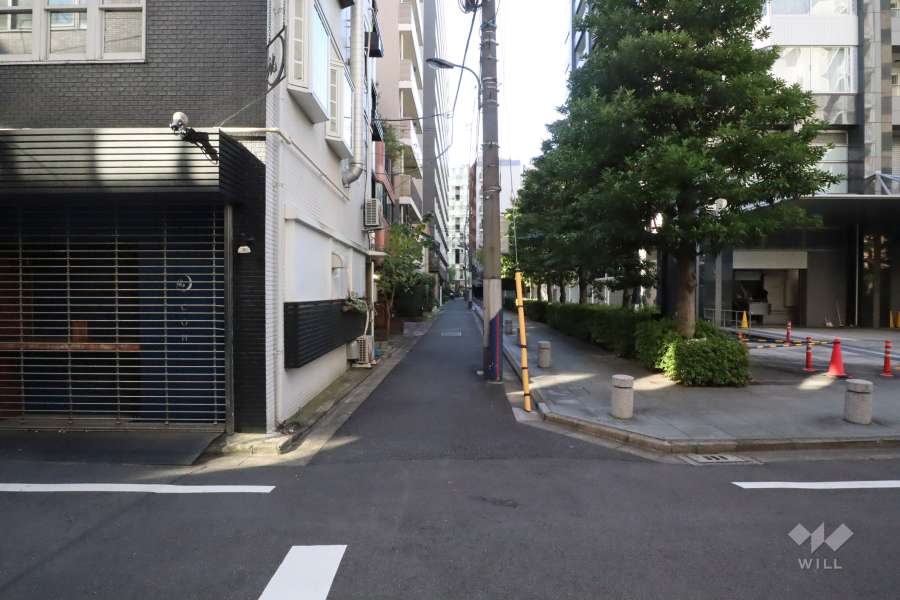 敷地南東側の前面道路