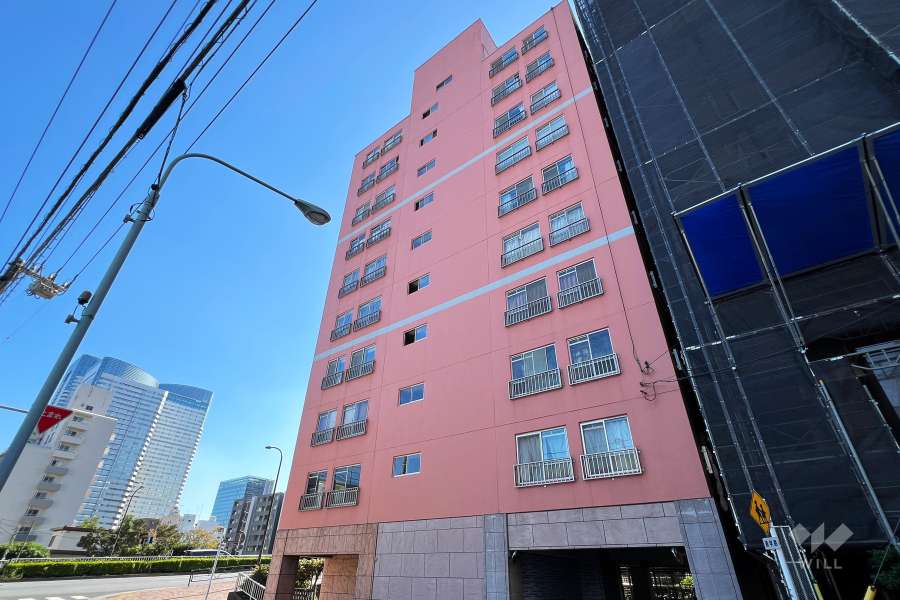 月島マンションの外観（北側から）