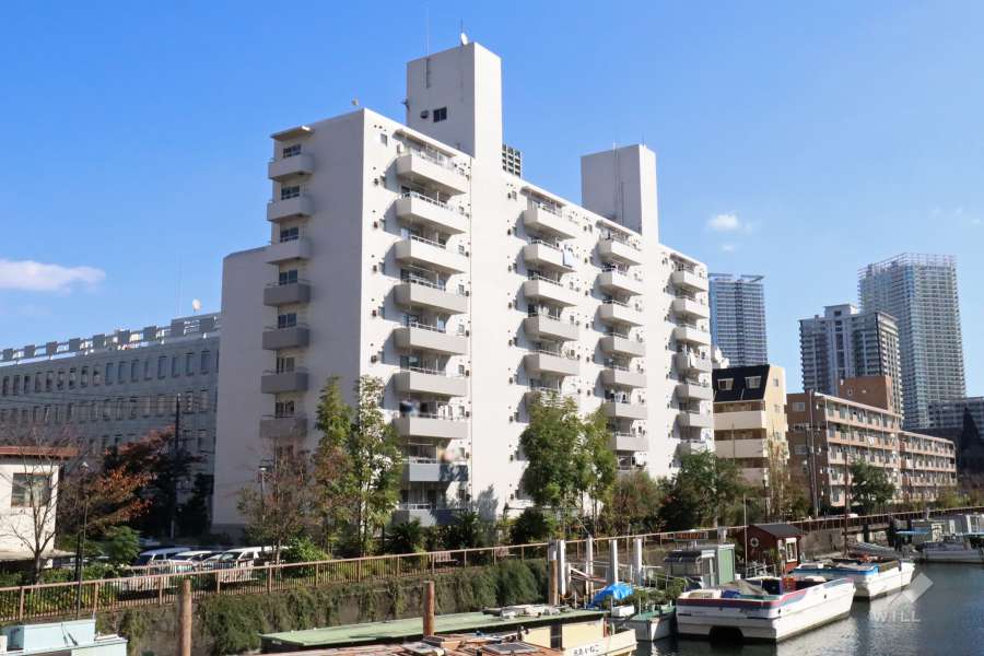 月島ハイツの外観(南西側から)