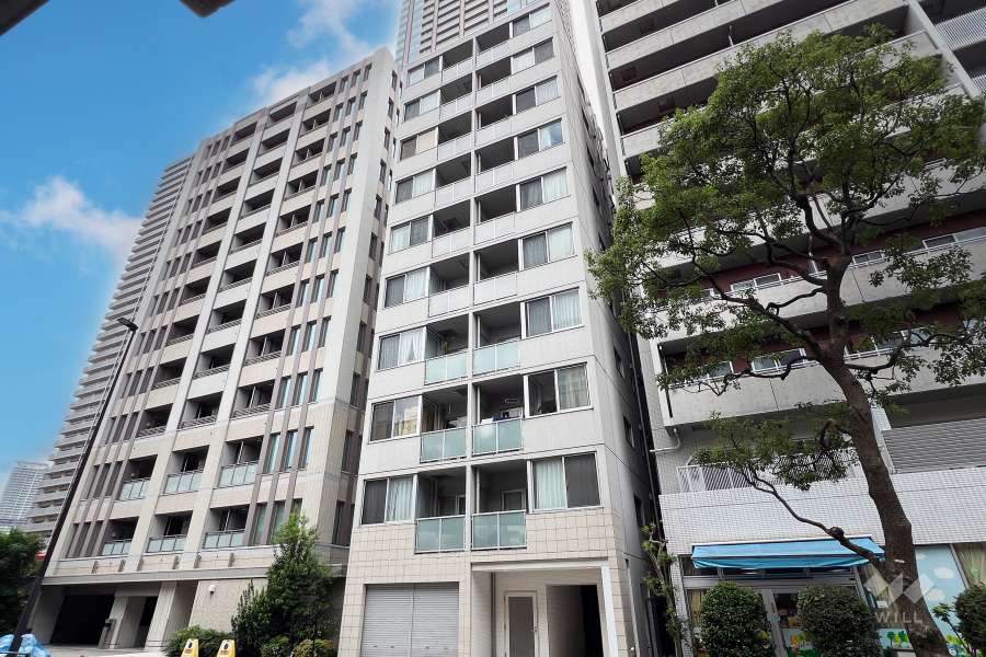 フォセット月島の外観（北東側から）