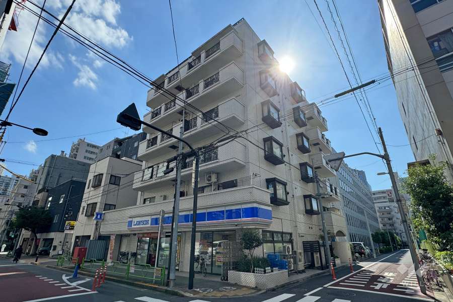 ワコー月島マンションの外観（北側から）