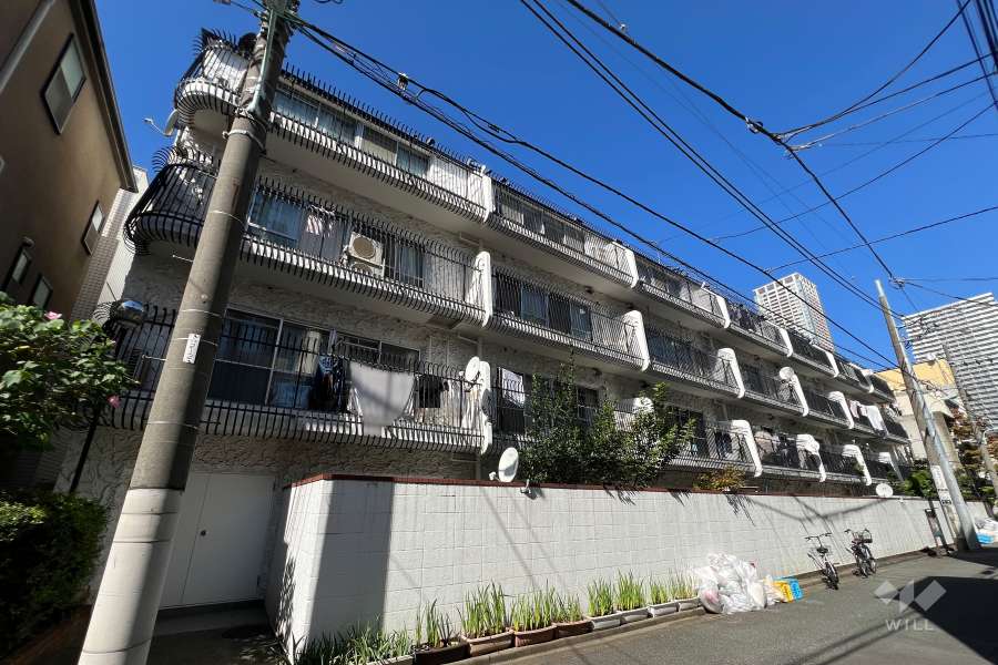 秀和月島レジデンスの外観（南側から）