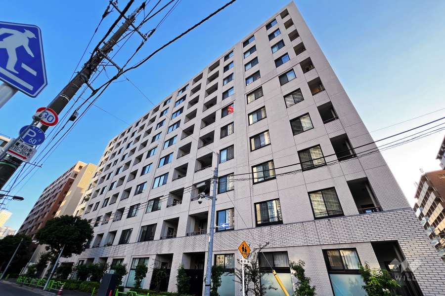 オークプレイス月島の外観（北東側から）