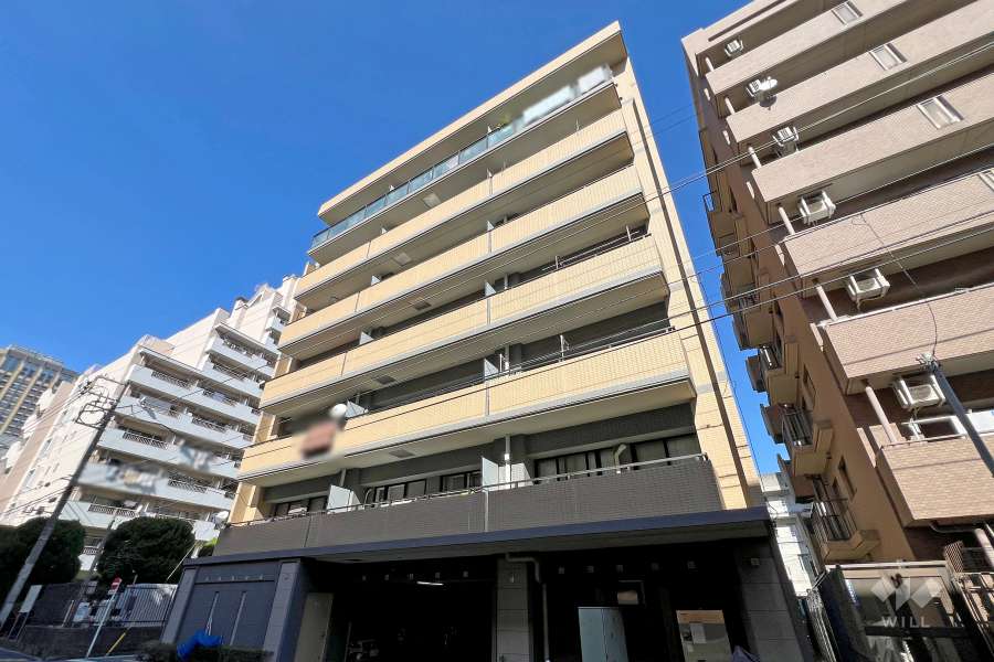 クレストフォルム月島シティコートの外観（南側から）