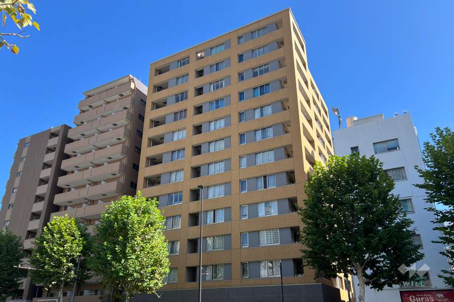 エルステージ月島アトラージュの外観（西側から）