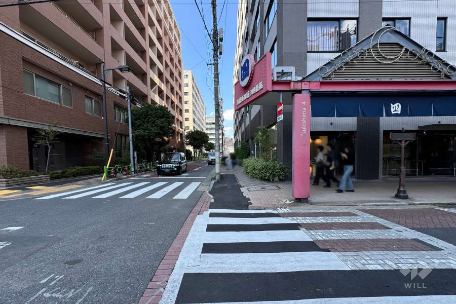 敷地南西側の前面道路