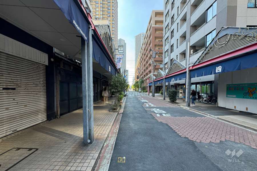 敷地南東側の前面道路