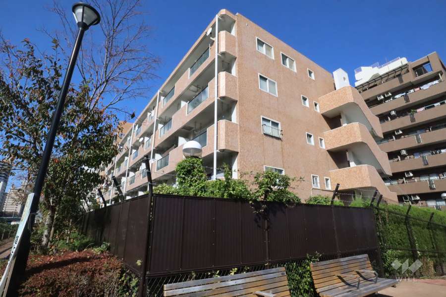 月島ローヤルコーポの外観（南側から）