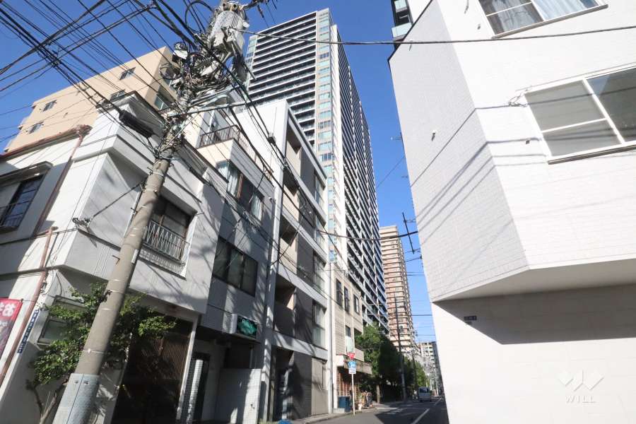 ミッドタワーグランドの外観(南側から)