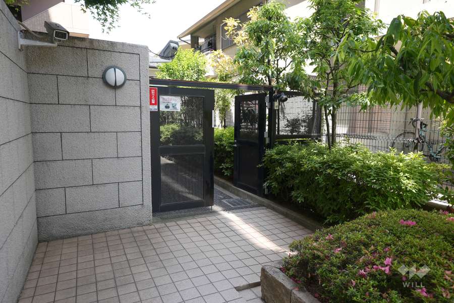 駐輪場の出入口