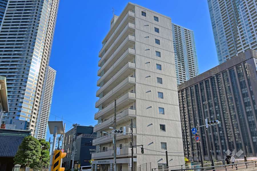 ネオアージュ勝どきみはらしの外観（北側から）