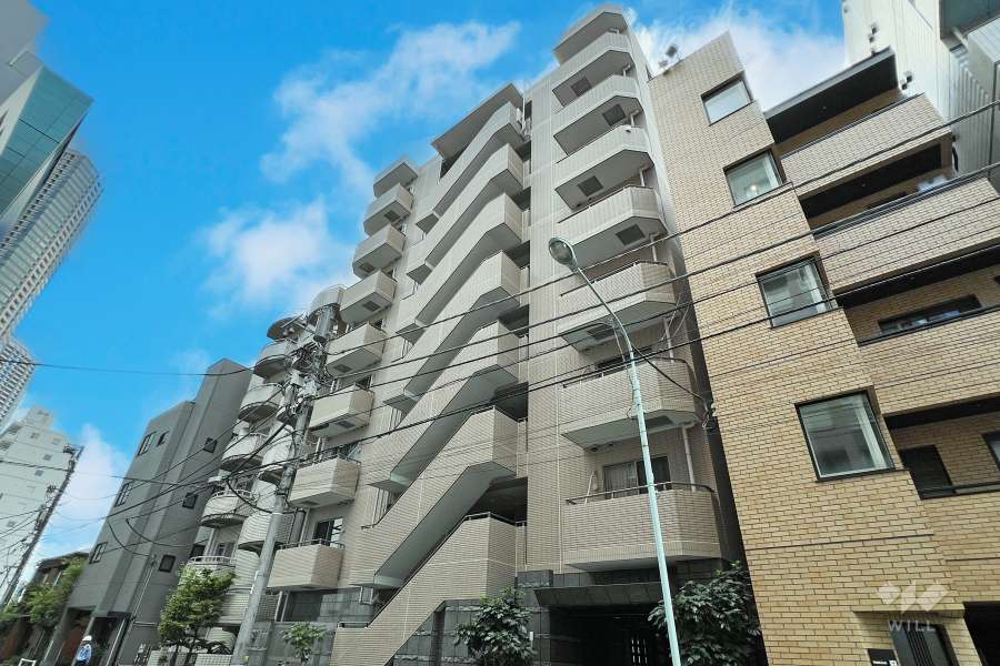 パレステュディオ勝どきRiverSideの外観（北側から）