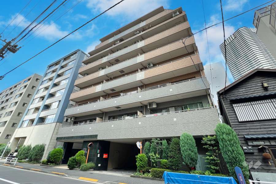 セザールベイサイド勝どきの外観（南側から）