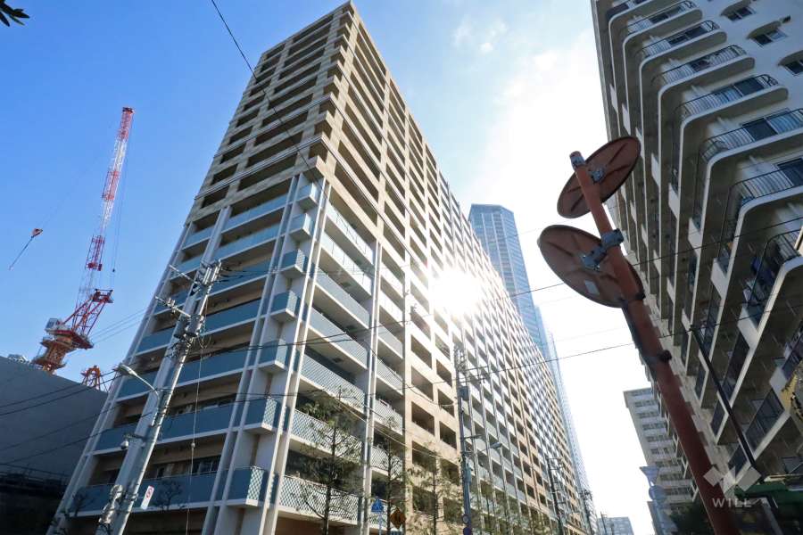 クレストシティレジデンスの外観(北西側から)