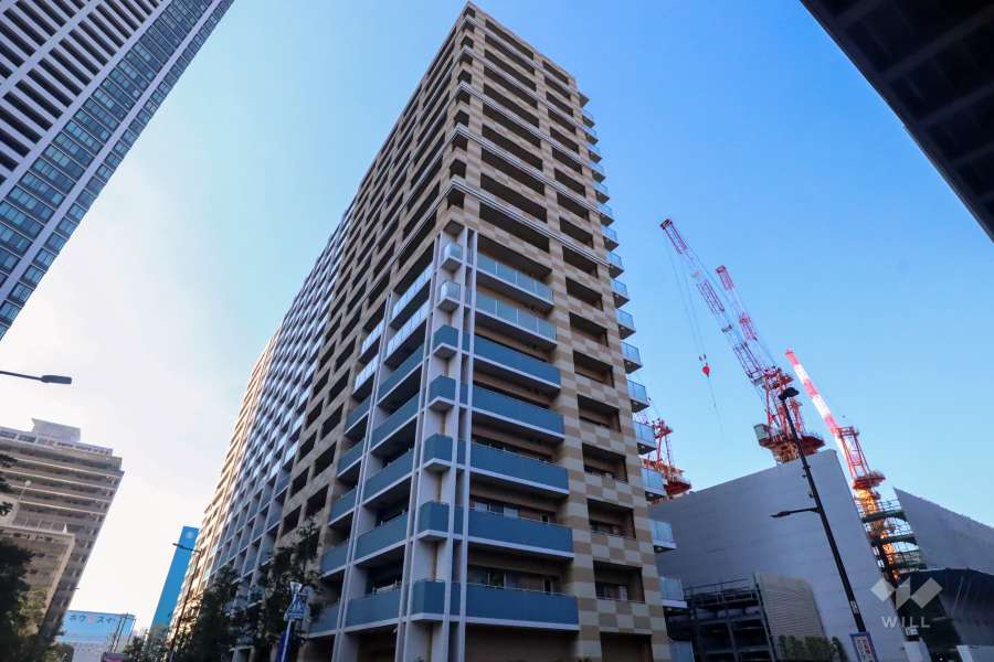 クレストシティレジデンスの外観(北東側から)