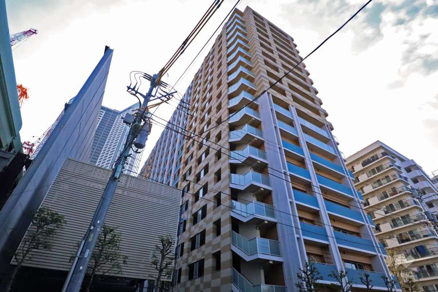 クレストシティレジデンスの外観(北西側から)