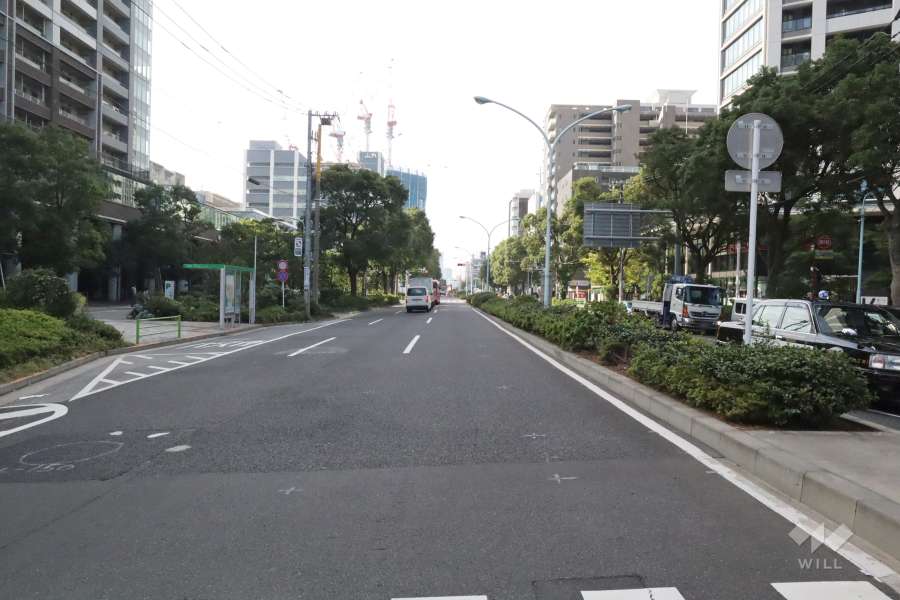 敷地南東側の前面道路