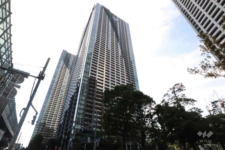 ザ・東京タワーズミッドタワーの外観（北側から）