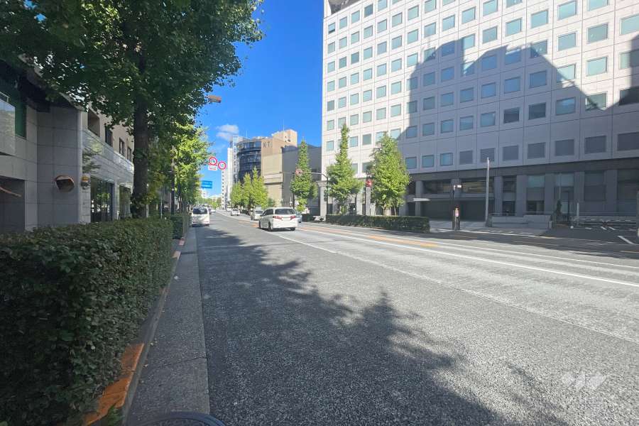 敷地南東側の前面道路