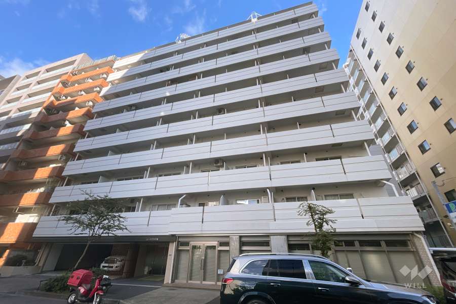 ニューハイツ八丁堀の外観（南西側から）