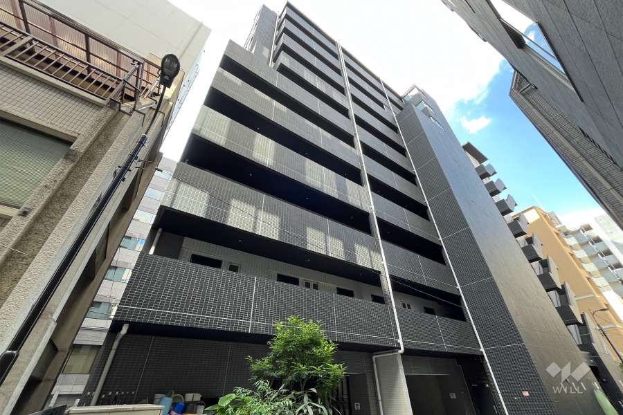 ステージグランデ茅場町の外観（北東側から）