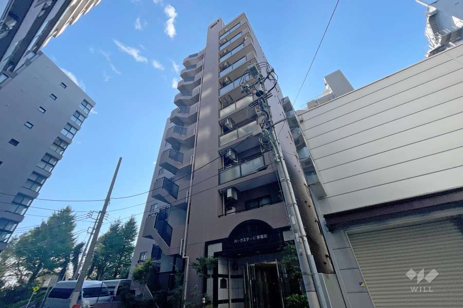 パークステージ茅場町の外観（北西側から）