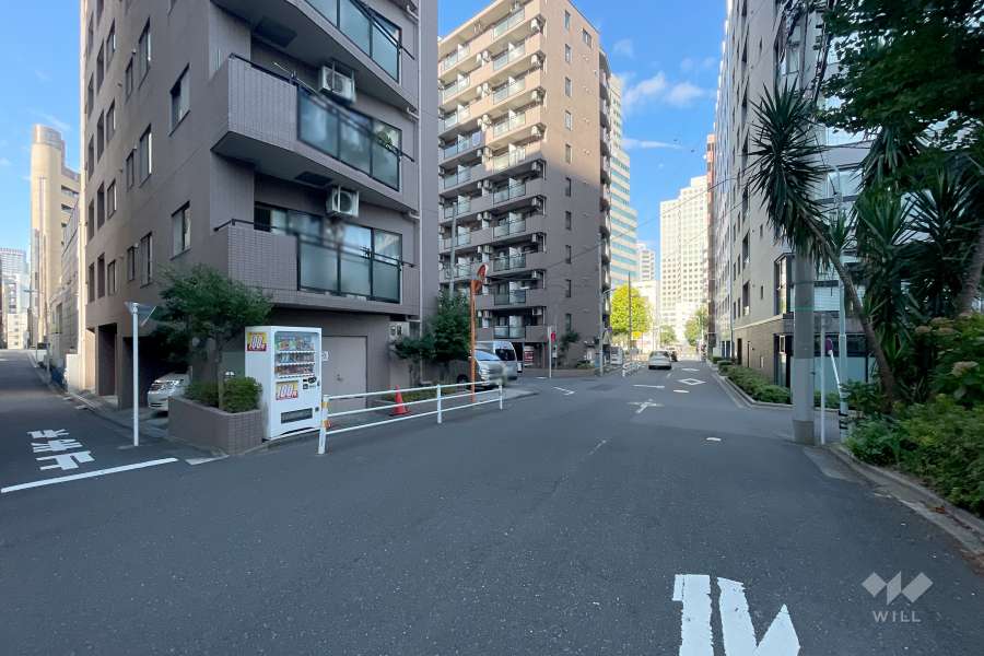 敷地南東側の前面道路