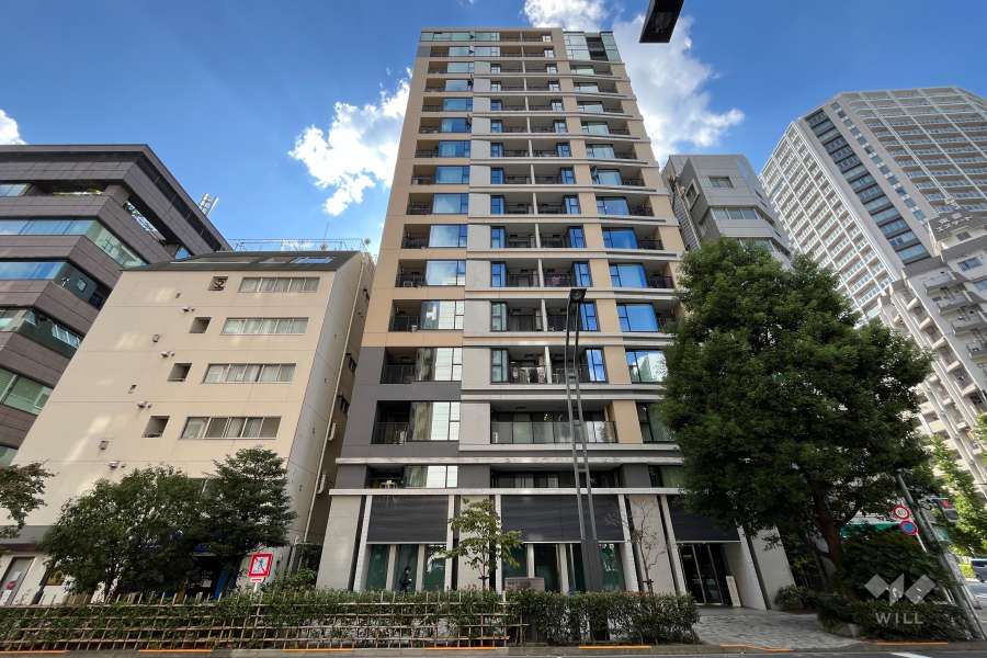 シティハウス東京八重洲通りの外観（北東側から）