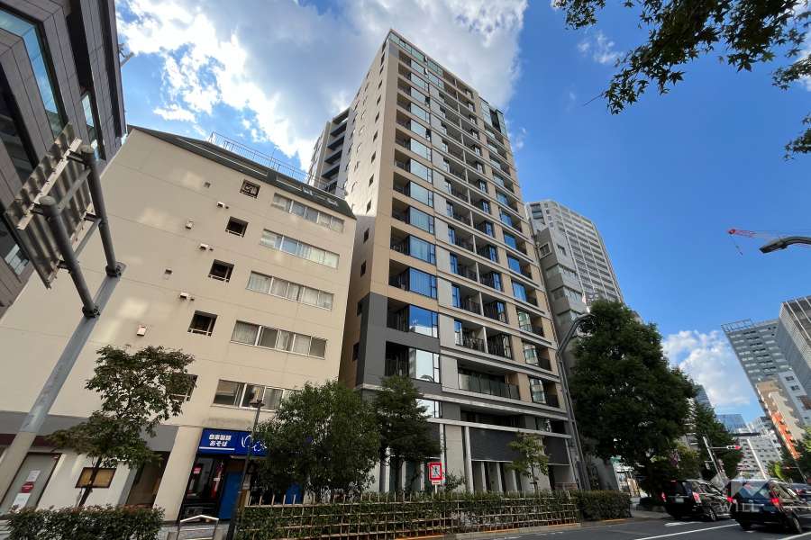 シティハウス東京八重洲通りの外観（東側から）